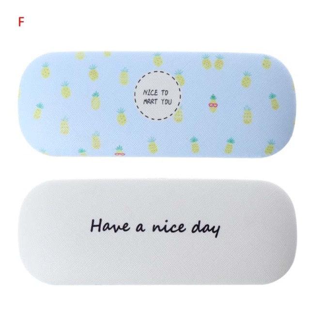 Portable Fruit Sunglasses Hard Eye Glasses Case Eyewear Protector Pouch Bag Hard Shell Eyeglasses Case Portable Protective Glasses Cover Eyeglass Holder Leather Protective Case For Sunglasses