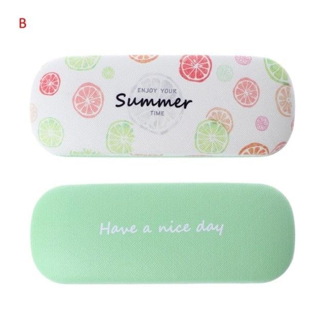 Portable Fruit Sunglasses Hard Eye Glasses Case Eyewear Protector Pouch Bag Hard Shell Eyeglasses Case Portable Protective Glasses Cover Eyeglass Holder Leather Protective Case For Sunglasses