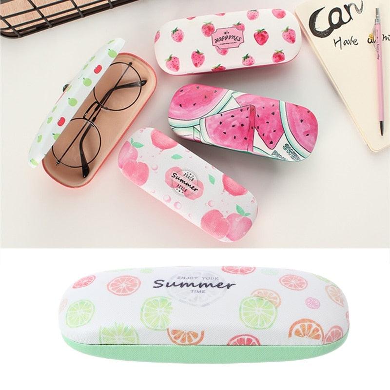 Portable Fruit Sunglasses Hard Eye Glasses Case Eyewear Protector Pouch Bag Hard Shell Eyeglasses Case Portable Protective Glasses Cover Eyeglass Holder Leather Protective Case For Sunglasses