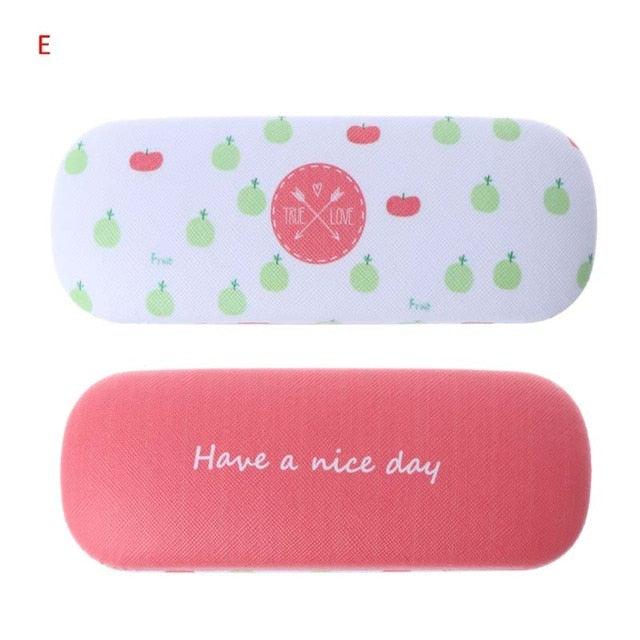 Portable Fruit Sunglasses Hard Eye Glasses Case Eyewear Protector Pouch Bag Hard Shell Eyeglasses Case Portable Protective Glasses Cover Eyeglass Holder Leather Protective Case For Sunglasses