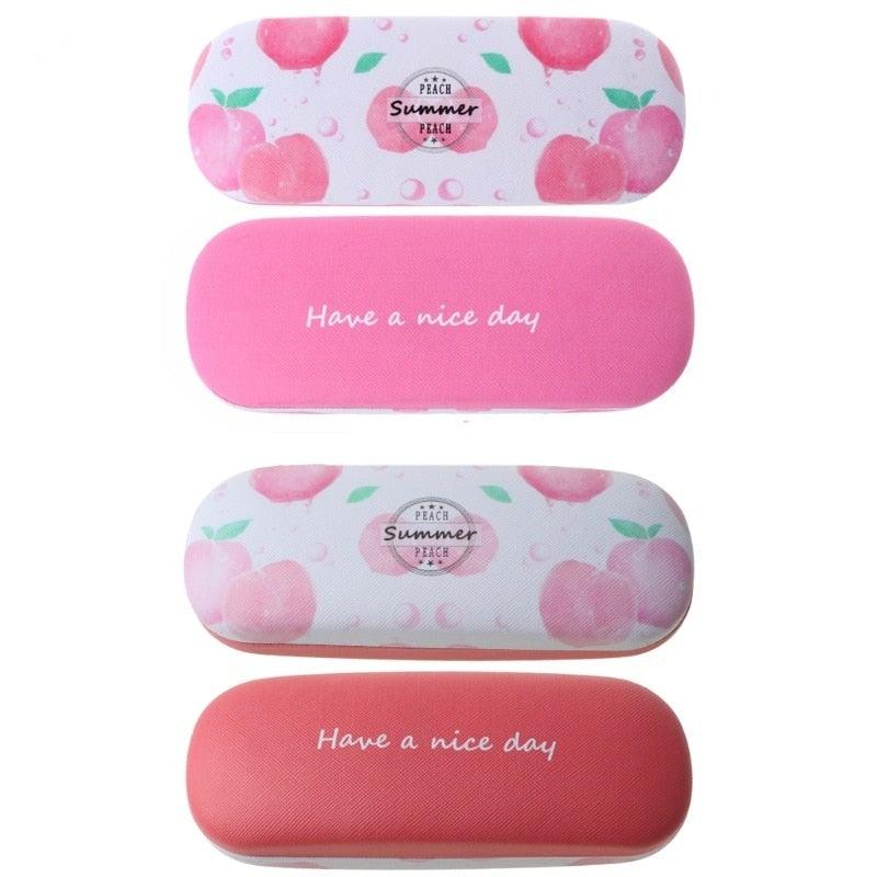 Portable Fruit Sunglasses Hard Eye Glasses Case Eyewear Protector Pouch Bag Hard Shell Eyeglasses Case Portable Protective Glasses Cover Eyeglass Holder Leather Protective Case For Sunglasses