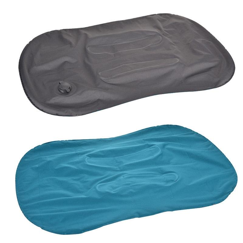 Portable Outdoor Travel Camping Pillow Compressible Inflatable Cushion Soft Neck Protective Head Rest Pillow Durable Portable Fold Outdoor Travel Sleep Pillow Air Inflatable Cushion Break Travel Plane Hotel Rest Ultralight Inflatable PVC Nylon Air Pillow