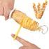 Portable Potato BBQ Skewers For Camping Chips Maker slicer Potato Spiral Cutter Barbecue Tools Kitchen Accessories Kitchen Gadget Potato Slicer Multi-Functional Hand Curler Cyclone Potato Slicer BBQ Skewer