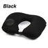 Portable U-Shape Inflatable Travel Pillow Car Head Rest Air Cushion for Travel Office Nap Head Rest Air Cushion Neck Pillow  Inflatable Travel Neck Pillows Hand Press U-Shaped Headrest Cushion Compressible Ergonomic Inflating Pillows for Neck Support