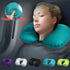 Portable U-Shape Inflatable Travel Pillow Car Head Rest Air Cushion for Travel Office Nap Head Rest Air Cushion Neck Pillow  Inflatable Travel Neck Pillows Hand Press U-Shaped Headrest Cushion Compressible Ergonomic Inflating Pillows for Neck Support