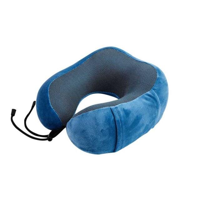 Portable U-Shape Magnetic Headrest 30x28cm Neck Pillow Memory Foam Travel Office Car Embrace Cervical Pillow Cotton Neck Pillow Cervical Vertebra Travel Portable Noon Break Aircraft Neck Pillow For Traveling Upgraded Travel Neck Pillow Travel Accessories