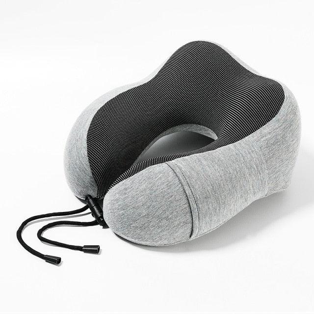 Portable U-Shape Magnetic Headrest 30x28cm Neck Pillow Memory Foam Travel Office Car Embrace Cervical Pillow Cotton Neck Pillow Cervical Vertebra Travel Portable Noon Break Aircraft Neck Pillow For Traveling Upgraded Travel Neck Pillow Travel Accessories