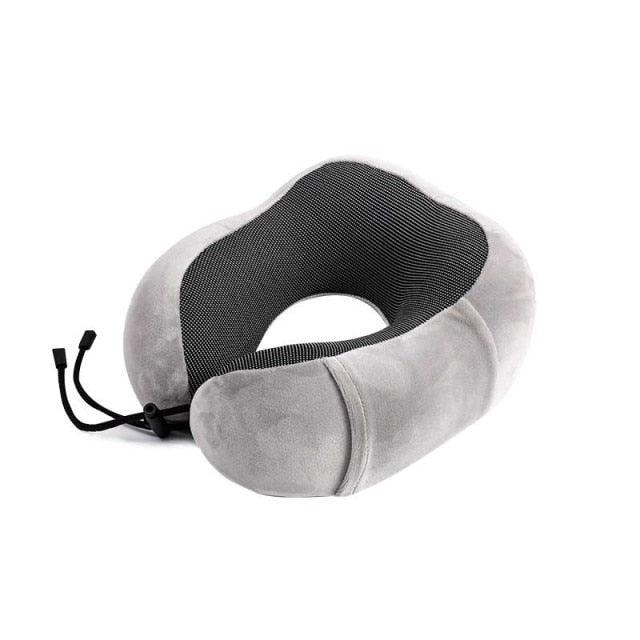 Portable U-Shape Magnetic Headrest 30x28cm Neck Pillow Memory Foam Travel Office Car Embrace Cervical Pillow Cotton Neck Pillow Cervical Vertebra Travel Portable Noon Break Aircraft Neck Pillow For Traveling Upgraded Travel Neck Pillow Travel Accessories