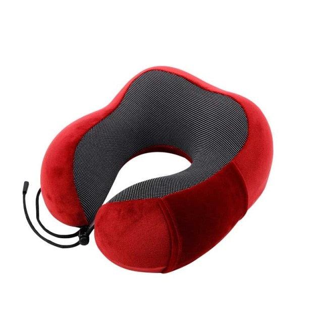 Portable U-Shape Magnetic Headrest 30x28cm Neck Pillow Memory Foam Travel Office Car Embrace Cervical Pillow Cotton Neck Pillow Cervical Vertebra Travel Portable Noon Break Aircraft Neck Pillow For Traveling Upgraded Travel Neck Pillow Travel Accessories