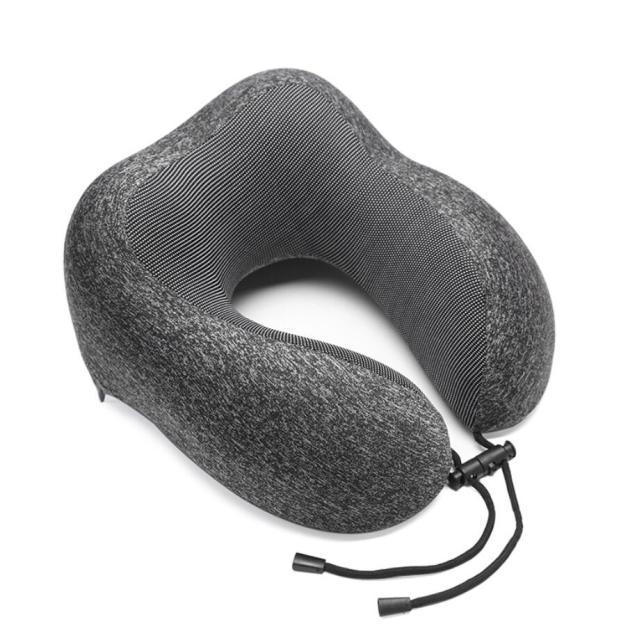 Portable U-Shape Magnetic Headrest 30x28cm Neck Pillow Memory Foam Travel Office Car Embrace Cervical Pillow Cotton Neck Pillow Cervical Vertebra Travel Portable Noon Break Aircraft Neck Pillow For Traveling Upgraded Travel Neck Pillow Travel Accessories