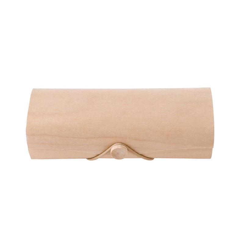 Portable Wooden Sunglasses Box Case Eye Glasses Clam Shell Protector New Wooden Sunglasses Case Fashion Handmade Eyewear Box Hard Shell Glasses Case For Men Women