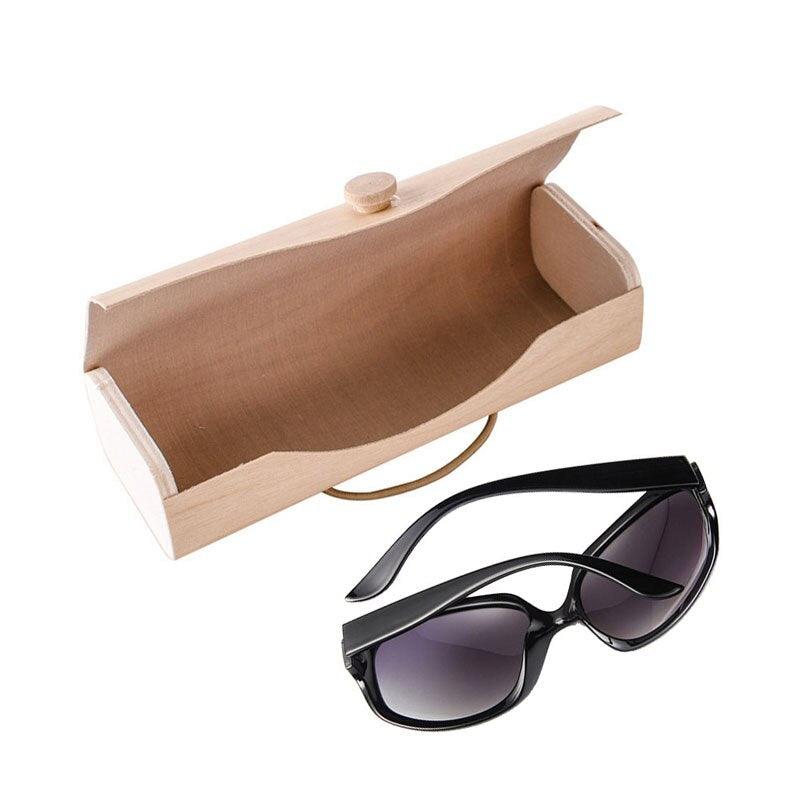 Portable Wooden Sunglasses Box Case Eye Glasses Clam Shell Protector New Wooden Sunglasses Case Fashion Handmade Eyewear Box Hard Shell Glasses Case For Men Women