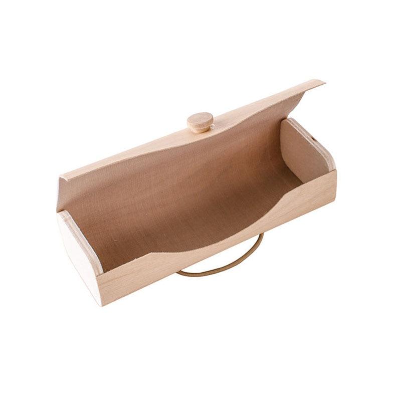 Portable Wooden Sunglasses Box Case Eye Glasses Clam Shell Protector New Wooden Sunglasses Case Fashion Handmade Eyewear Box Hard Shell Glasses Case For Men Women