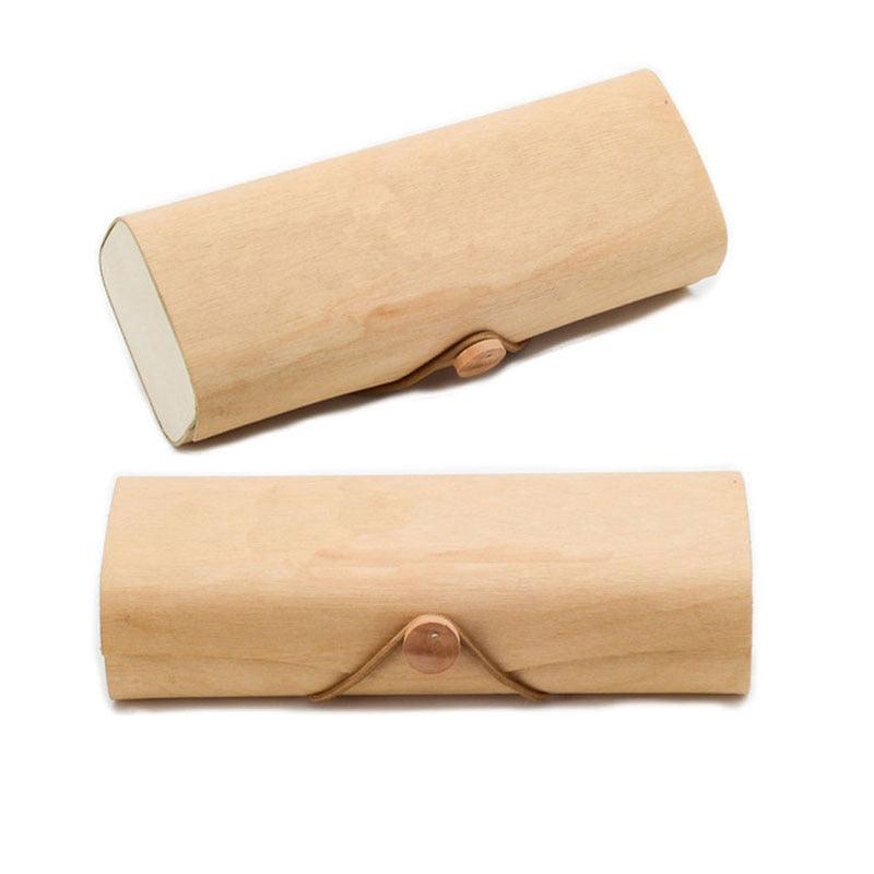 Portable Wooden Sunglasses Box Case Eye Glasses Clam Shell Protector New Wooden Sunglasses Case Fashion Handmade Eyewear Box Hard Shell Glasses Case For Men Women