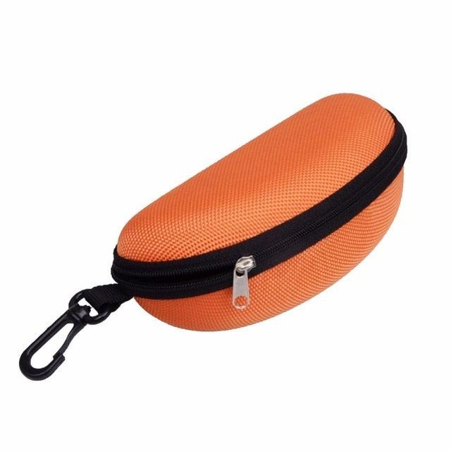 Portable Zipper Eye Glasses Box Sunglasses Clam Shell Hard Eyewear Case Protector Bag Hardshell Sunglasses Case Eyeglasses Box With Zipper And Hook For Men And Women