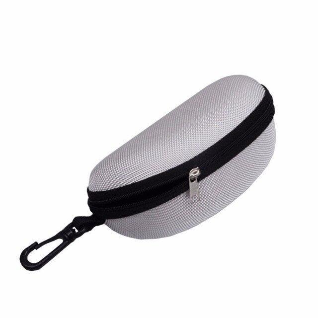 Portable Zipper Eye Glasses Box Sunglasses Clam Shell Hard Eyewear Case Protector Bag Hardshell Sunglasses Case Eyeglasses Box With Zipper And Hook For Men And Women