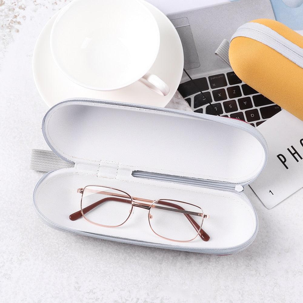 Portable Zipper Glasses Case Cover Sunglasses Case Women Men Glasses Box With Zipper Eyeglass Cases Hard Protector Ultra Light Portable Zipper Sunglasses Soft Case