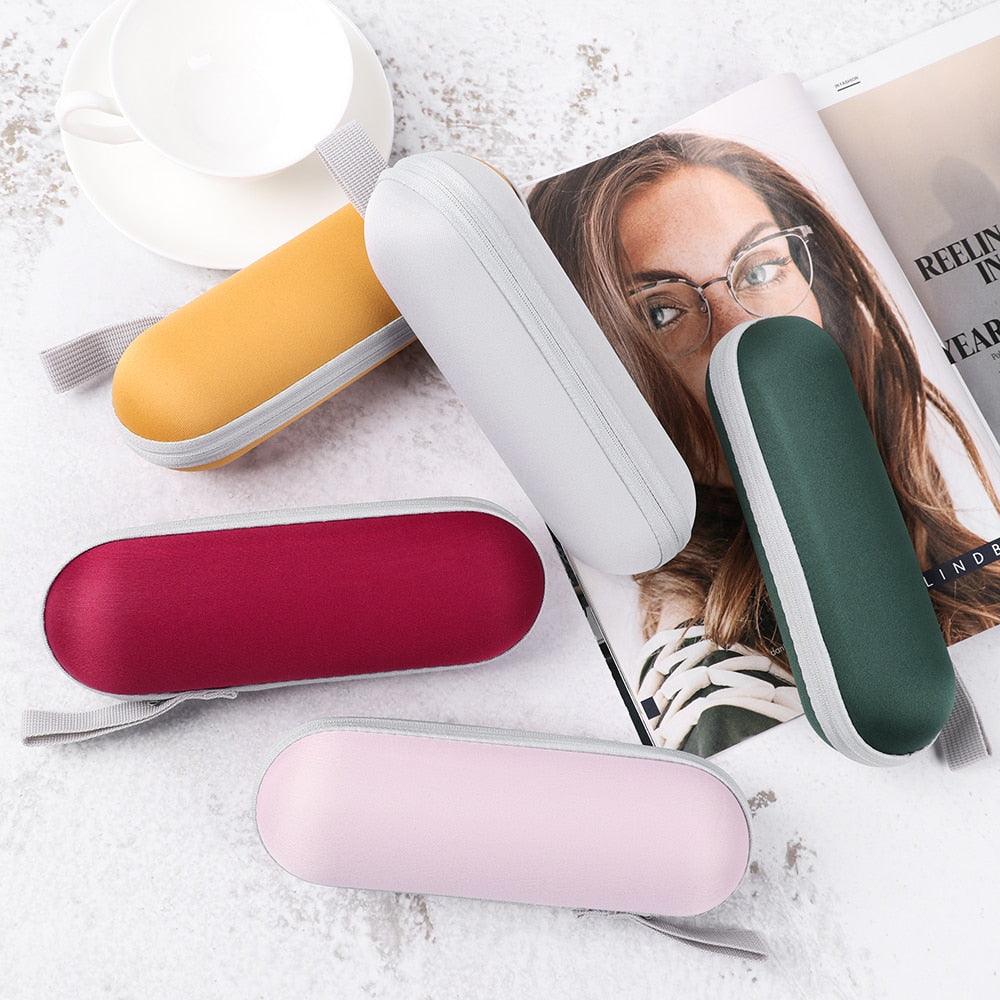 Portable Zipper Glasses Case Cover Sunglasses Case Women Men Glasses Box With Zipper Eyeglass Cases Hard Protector Ultra Light Portable Zipper Sunglasses Soft Case