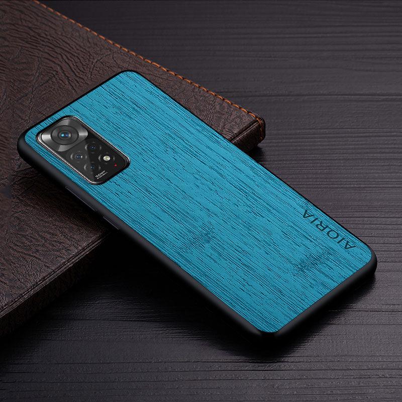 Premium Leather Phone Cover Retro Design Full Protective Case for Xiaomi Redmi Note Case for Xiaomi Redmi Note 11 Pro Plus 11S 11T 5G 4G Bamboo Wood Pattern Leather Cover Luxury For Redmi Note 11 Pro Case