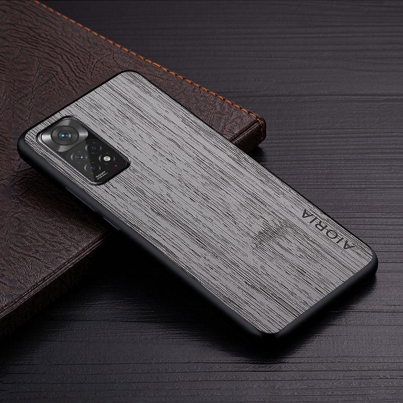 Premium Leather Phone Cover Retro Design Full Protective Case for Xiaomi Redmi Note Case for Xiaomi Redmi Note 11 Pro Plus 11S 11T 5G 4G Bamboo Wood Pattern Leather Cover Luxury For Redmi Note 11 Pro Case