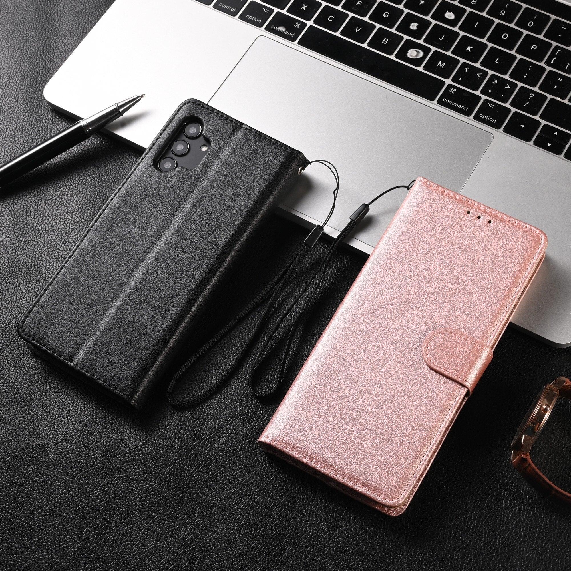 Premium PU /  Leather Case Magnetic Closure Protective Flip Wallet Case Cover Leather Case for Xiaomi Redmi Note 11S 10 10S 9 9S 9T 8T 8 7 6 5 5A Pro Max 4X 9A 8A 7A 6A POCO X3 NFC Flip Wallet