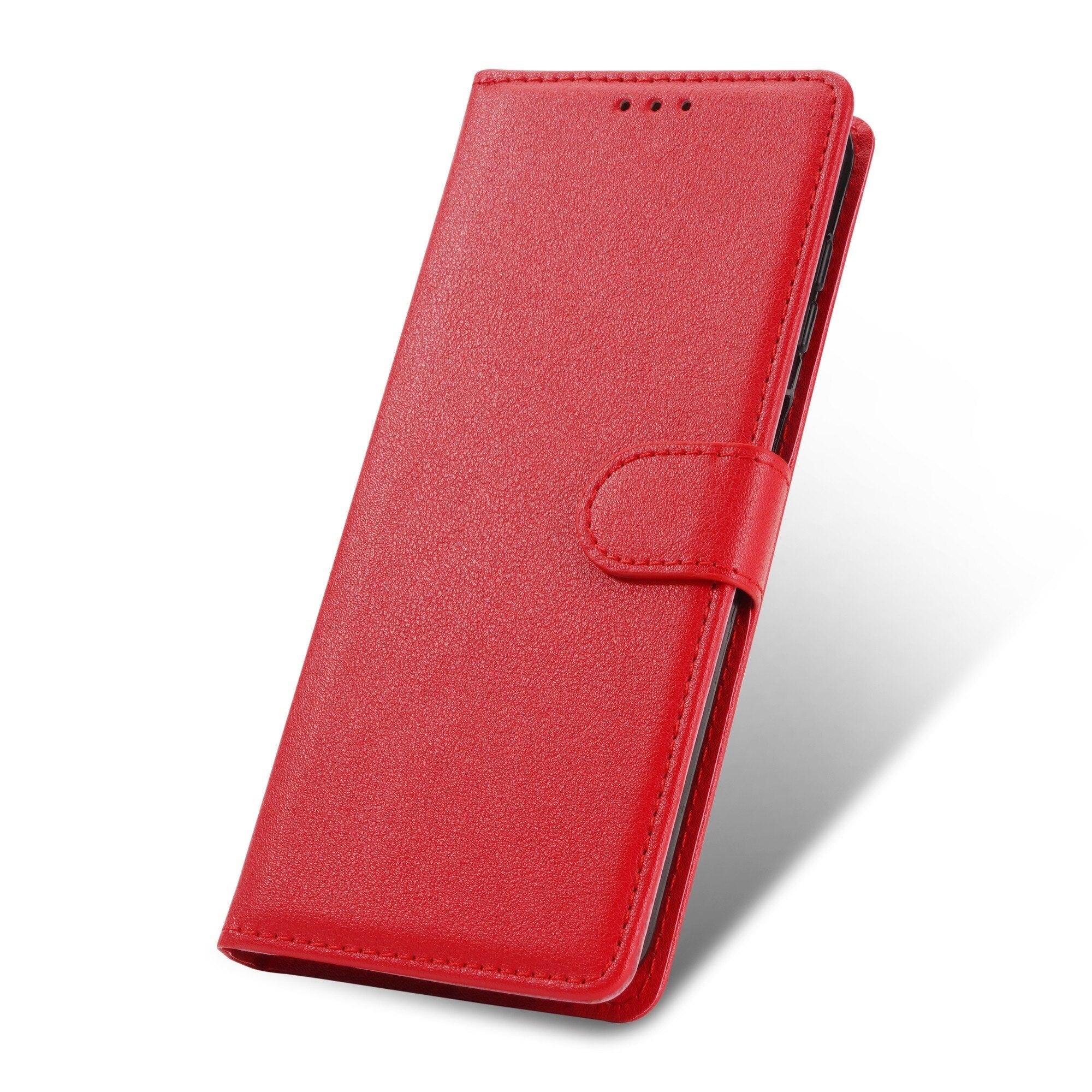 Premium PU /  Leather Case Magnetic Closure Protective Flip Wallet Case Cover Leather Case for Xiaomi Redmi Note 11S 10 10S 9 9S 9T 8T 8 7 6 5 5A Pro Max 4X 9A 8A 7A 6A POCO X3 NFC Flip Wallet