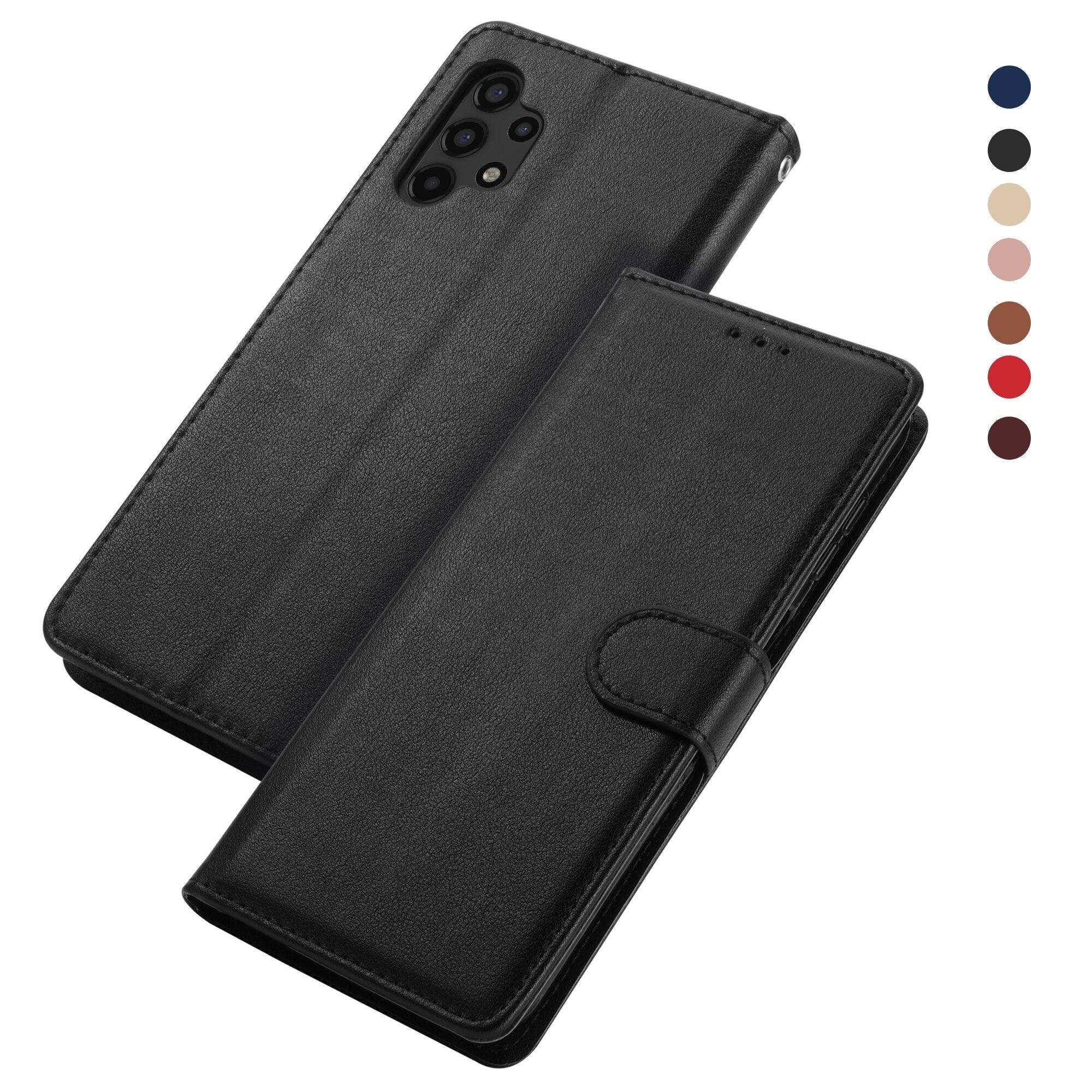 Premium PU /  Leather Case Magnetic Closure Protective Flip Wallet Case Cover Leather Case for Xiaomi Redmi Note 11S 10 10S 9 9S 9T 8T 8 7 6 5 5A Pro Max 4X 9A 8A 7A 6A POCO X3 NFC Flip Wallet