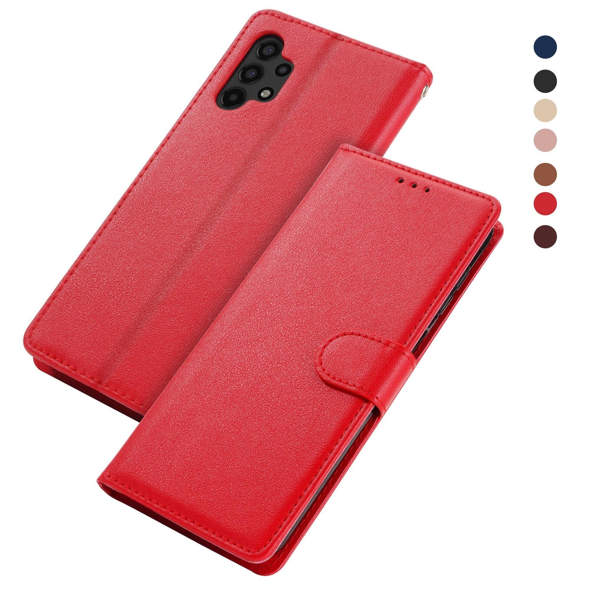 Premium PU /  Leather Case Magnetic Closure Protective Flip Wallet Case Cover Leather Case for Xiaomi Redmi Note 11S 10 10S 9 9S 9T 8T 8 7 6 5 5A Pro Max 4X 9A 8A 7A 6A POCO X3 NFC Flip Wallet