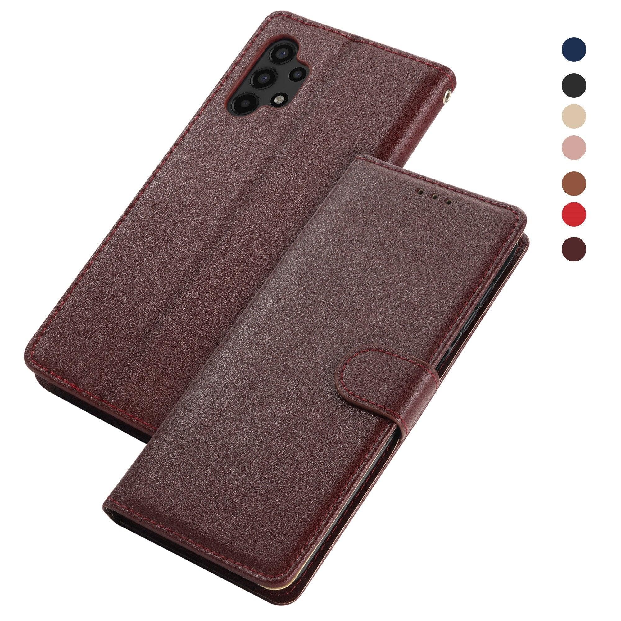 Premium PU /  Leather Case Magnetic Closure Protective Flip Wallet Case Cover Leather Case for Xiaomi Redmi Note 11S 10 10S 9 9S 9T 8T 8 7 6 5 5A Pro Max 4X 9A 8A 7A 6A POCO X3 NFC Flip Wallet