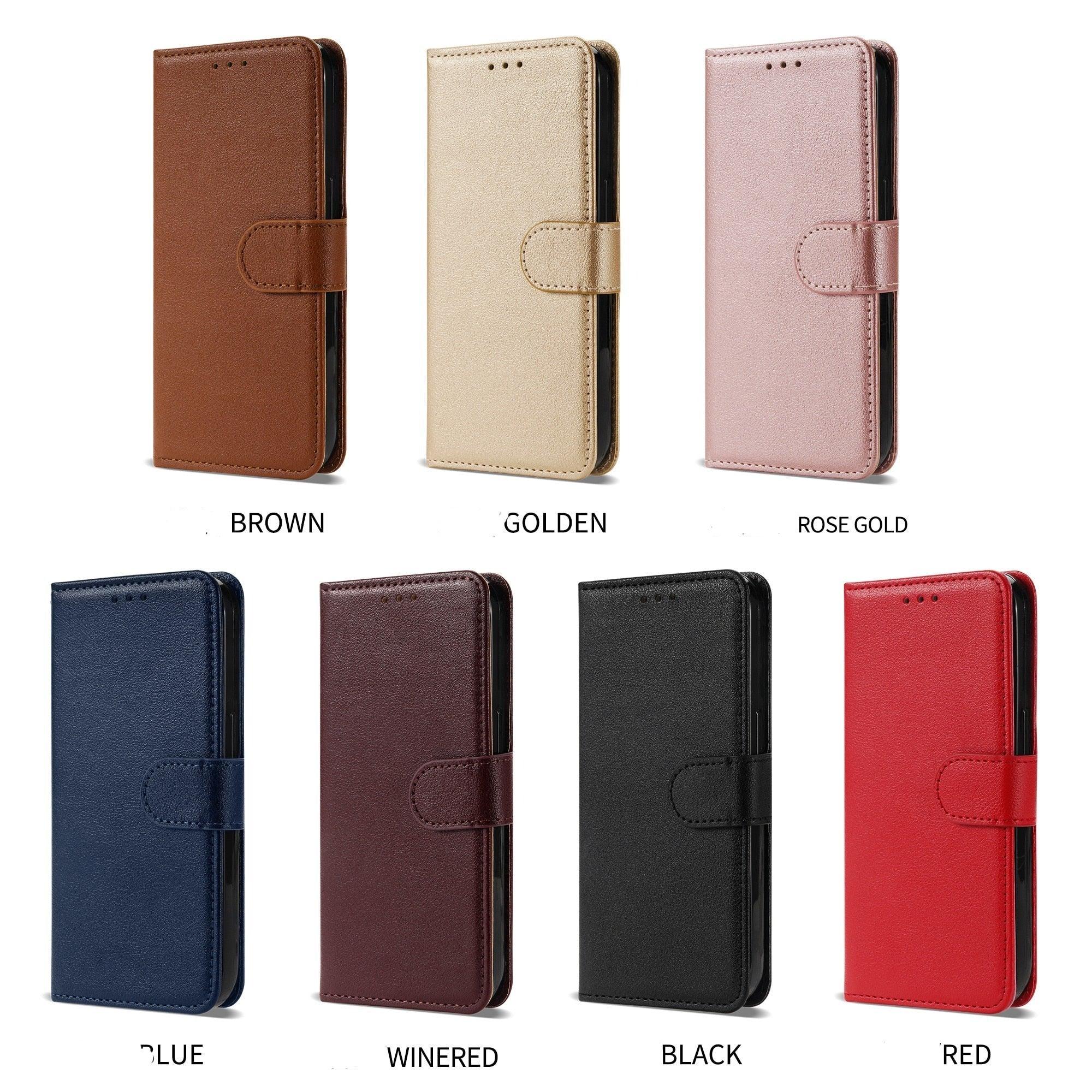 Premium PU /  Leather Case Magnetic Closure Protective Flip Wallet Case Cover Leather Case for Xiaomi Redmi Note 11S 10 10S 9 9S 9T 8T 8 7 6 5 5A Pro Max 4X 9A 8A 7A 6A POCO X3 NFC Flip Wallet