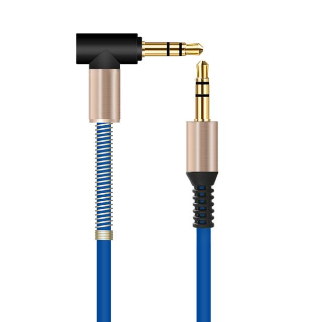 Premium Quality 3.5mm Audio AUX Cable Jack For Speake Car Headphones Mobile - STEVVEX Cable - 220, 3.5mm audio extension, 3.5mm audio extension cable, 3.5mm aux cable, 65.35MM stereo cable, 90 degree right angle aux, ABS shell, adapter, Adapter cables, adapter for audio, adapter for computer, auc cable for speaker, aux cable for car, aux cable for phone, cable, cables - Stevvex.com