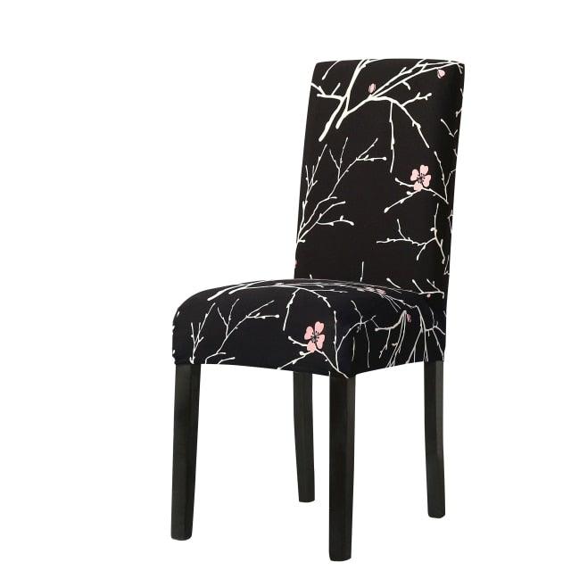 Print Pattened Dining Chair Cover Spandex Elastic Chair Slipcover Stretch Case For Chairs Wedding Hotel Banquet  Fit Stretch Short Dining Room Chair Covers with Printed Pattern Banquet Chair Seat Protector Slipcover For Home Party Hotel Wedding Ceremony