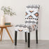 Print Pattened Dining Chair Cover Spandex Elastic Chair Slipcover Stretch Case For Chairs Wedding Hotel Banquet  Fit Stretch Short Dining Room Chair Covers with Printed Pattern Banquet Chair Seat Protector Slipcover For Home Party Hotel Wedding Ceremony