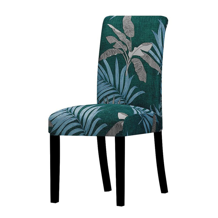 Printed Chair Cover Economical and Practical Stretch Seat Cover Slipcovers Big Elastic Washable Dining Chairs Beach Chairs Removable Washable Short Parsons Kitchen Chair Covers Protector for Dining Room Hote