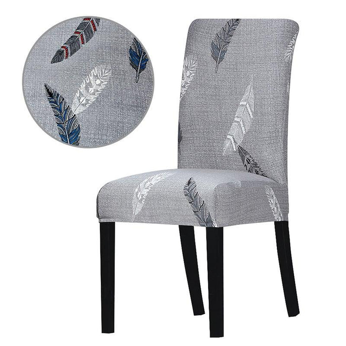 Printed Chair Cover Economical and Practical Stretch Seat Cover Slipcovers Big Elastic Washable Dining Chairs Beach Chairs Removable Washable Short Parsons Kitchen Chair Covers Protector for Dining Room Hote