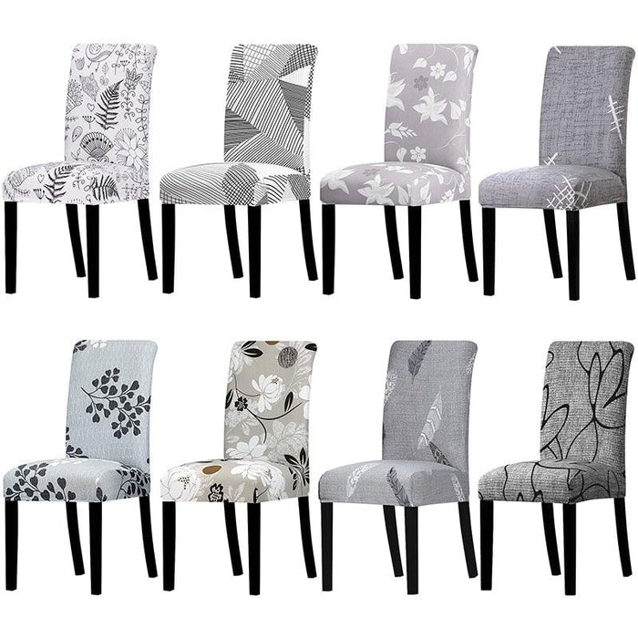 Printed Chair Cover Economical and Practical Stretch Seat Cover Slipcovers Big Elastic Washable Dining Chairs Beach Chairs Removable Washable Short Parsons Kitchen Chair Covers Protector for Dining Room Hote