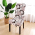 Printed Chair Cover Spandex Stretch Durable Soft Seat Chair Covers Slipcovers for Kitchen Dining Room Wedding Banquet Hotel  Chair Covers for Dining Room Stretch Spandex Removable Washable Anti-dust Seat Slipcover  Protector for Hotel Office Ceremony