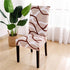 Printed Chair Cover Spandex Stretch Durable Soft Seat Chair Covers Slipcovers for Kitchen Dining Room Wedding Banquet Hotel  Chair Covers for Dining Room Stretch Spandex Removable Washable Anti-dust Seat Slipcover  Protector for Hotel Office Ceremony