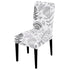 Printed Chair Cover Spandex Stretch Slipcovers Elastic Chair Covers Dining Banquet Home Hotel Weddings Christmas Seat Protector Super Fit Slipcover Stretch Removable Washable Soft Spandex Fabric For Home Hotel Dining Room Ceremony Banquet Wedding Party