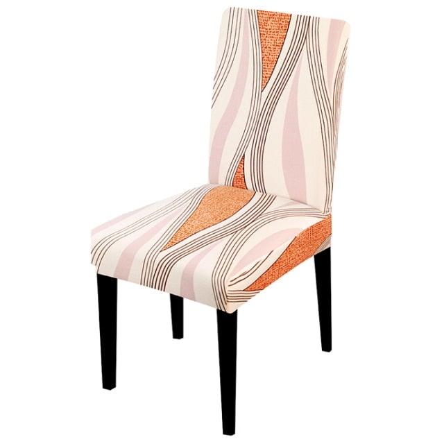 Printed Chair Cover Spandex Stretch Slipcovers Elastic Chair Covers Dining Banquet Home Hotel Weddings Christmas Seat Protector Super Fit Slipcover Stretch Removable Washable Soft Spandex Fabric For Home Hotel Dining Room Ceremony Banquet Wedding Party