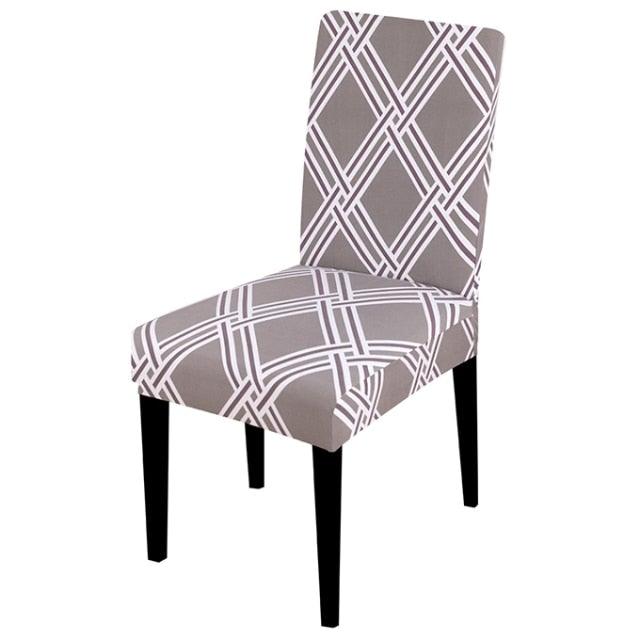 Printed Chair Cover Spandex Stretch Slipcovers Elastic Chair Covers Dining Banquet Home Hotel Weddings Christmas Seat Protector Super Fit Slipcover Stretch Removable Washable Soft Spandex Fabric For Home Hotel Dining Room Ceremony Banquet Wedding Party