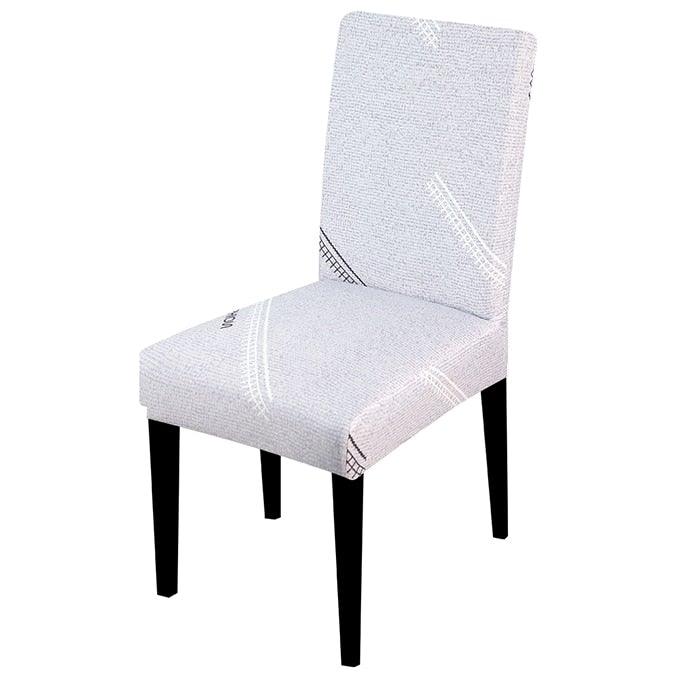 Printed Chair Cover Spandex Stretch Slipcovers Elastic Chair Covers Dining Banquet Home Hotel Weddings Christmas Seat Protector Super Fit Slipcover Stretch Removable Washable Soft Spandex Fabric For Home Hotel Dining Room Ceremony Banquet Wedding Party