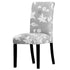 Printed Chair Cover Washable Removable Big Elastic Seat Arm Covers Slipcovers Stretch For Banquet Hotel Printed Dining Chair Slipcovers, Removable Washable Soft Spandex Stretch Chair Covers Banquet Chair