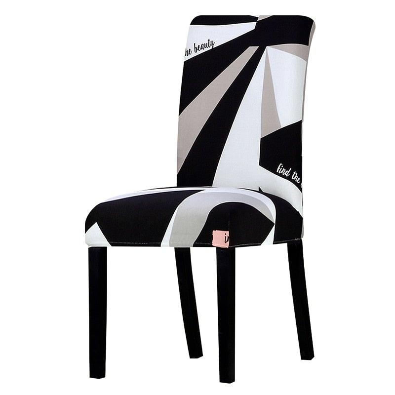 Printed Chair Cover Washable Removable Big Elastic Seat Arm Covers Slipcovers Stretch For Banquet Hotel Printed Dining Chair Slipcovers, Removable Washable Soft Spandex Stretch Chair Covers Banquet Chair