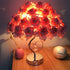 Modern Wedding Decoration Table Lamp Valentine's Day Gift marriage Bedroom Bedside Desk Lamp Creative Roses Flower Light Decorative Table Lamp Cute Study Lamps for Bedroom Décor