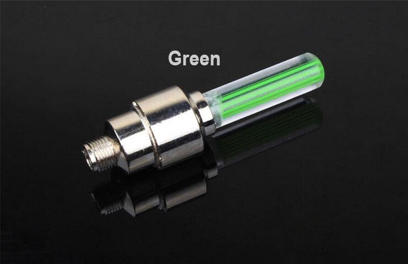 Bike Light Road Bike LED Tire Valve Caps Wheel Spokes Flash Tyre Wheel Valve Stem Cap Light For Car Bike Bicycle Motorcycle Automatic Wheel Spoke Light Tire Lights Lamp Bulb Car Accessories For Riding At Night