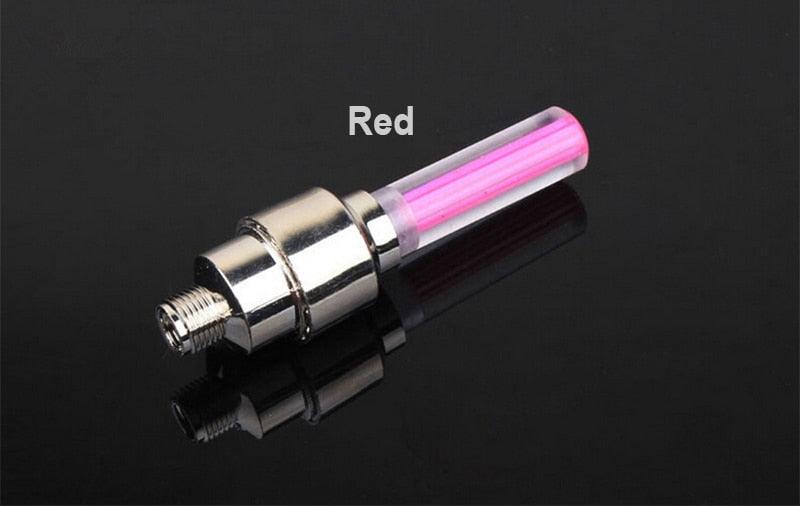 Bike Light Road Bike LED Tire Valve Caps Wheel Spokes Flash Tyre Wheel Valve Stem Cap Light For Car Bike Bicycle Motorcycle Automatic Wheel Spoke Light Tire Lights Lamp Bulb Car Accessories For Riding At Night