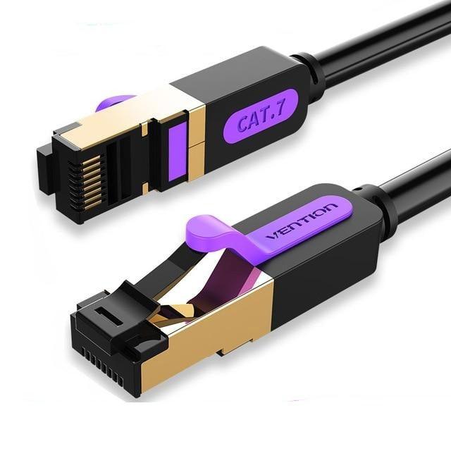 Black Gold Ethernet Cable Cat7 RJ45 Lan Cable SSTP Network Internet Fast LAN Wire Network Gold Plated Patch Cord Cable For PC Router Laptop Cable Ethernet - STEVVEX Cable - 220, Adapter cables, cable, cable connector, cable for computer, cable for PC, CAT7 Ethernet Cable, Cat7 RJ45 Lan Cable, Ethernet LAN Cable, Fast LAN Wire Network, Gold Ethernet Cable, Internet Cable, LAN Cable, LAN Connector PC, LAN Network, LAN Network Cable, Network Ethernet LAN Cable, Network LAN Cable - Stevvex.com