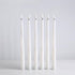 Pack of 12 Yellow Flickering Remote LED Candles Plastic Flameless Remote Taper Candles Flameless Ivory Taper Candles Flickering Battery Operated Led Warm 3D Wick Light Window Candles Real Led For Dinner Party Decoration