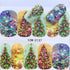 New Christmas Water Decal Nail Art Nail sticker New Year Slider Tattoo Full Cover Santa Claus Snowman Designs Xmas Decals 3D Wave Design Decoration for Women Girls Tape Nail Art Stickers Decal Decoration  Nail Art Accessories Decoration Decal